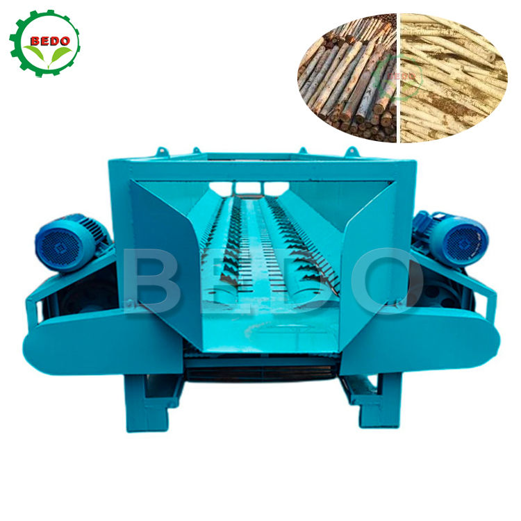 380V Wood Debarker Machine 50-500mm Tree Bark Stripping Machine