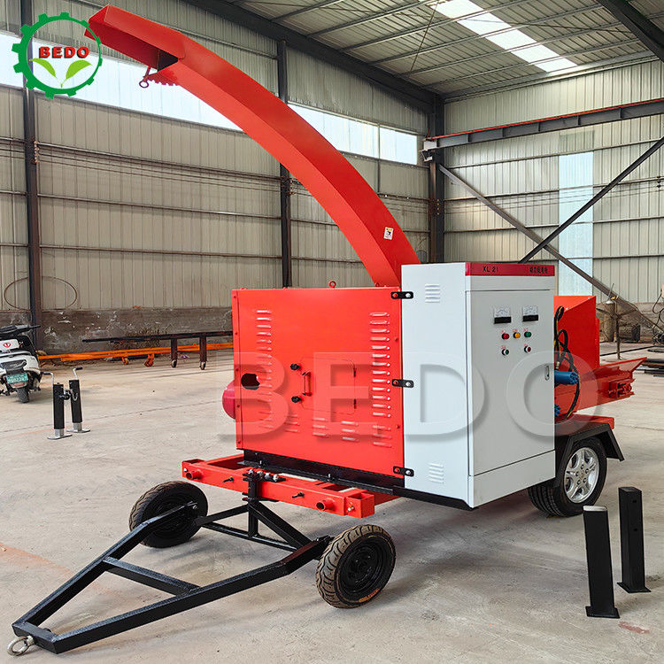 เครื่องย่อยไม้ฟาร์มสวนกิ่งไม้ใบไม้เสียใบบิ่นอุปกรณ์รับประกัน 12 เดือน