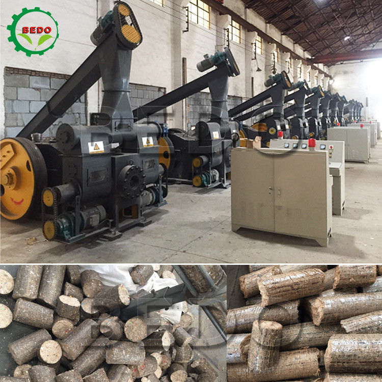 110kw Biomass Briquetting Machine Efficient Sawdust Briquette Manufacturing Machine