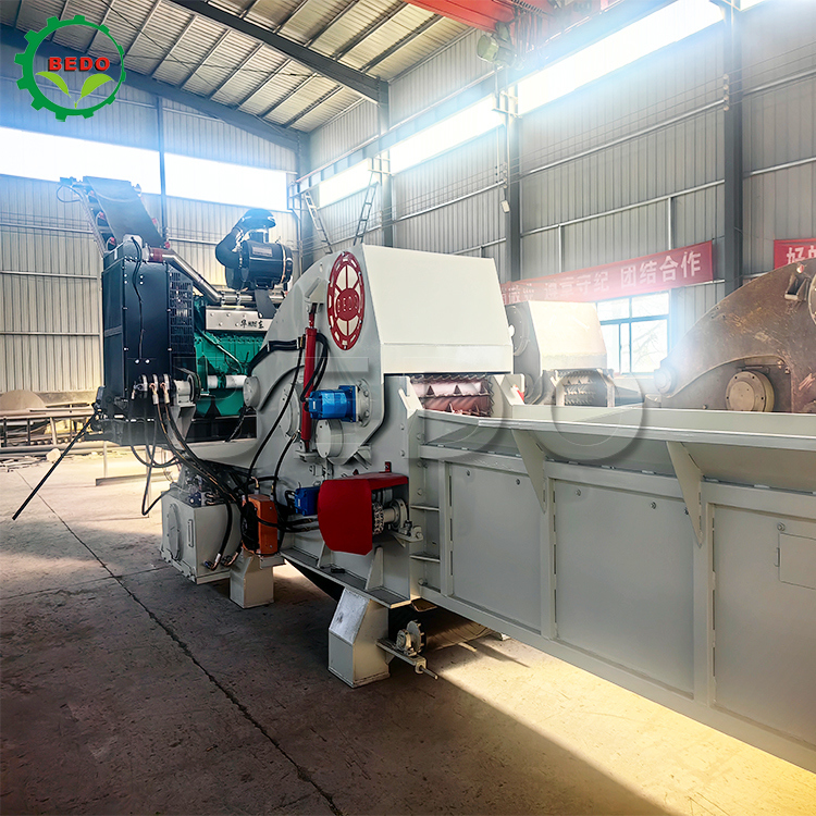 12-15t/h อุปกรณ์บีโอมาสส์ความจุสูง เครื่องบดไม้ประกัน CE เครื่องบดไม้ประเภทกลองอุตสาหกรรม