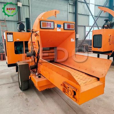 ไดเซล โมบายล์ไม้สาขา Bush Chipper เครื่องอาหารไฮดรอลิก