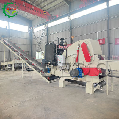 เครื่องบดไม้เครื่องยนต์ดีเซล พร้อมพลังงานหลัก 235HP และใบรับรอง CE