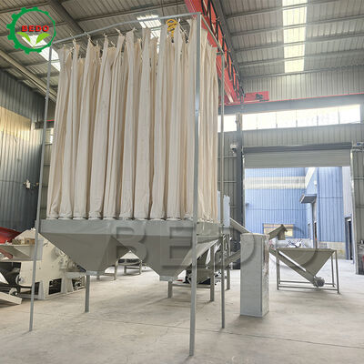 เครื่องทําผงไม้อุตสาหกรรม พร้อมเครื่องเก็บฝุ่น เสียงต่ําและความละเอียด 50-200 mesh