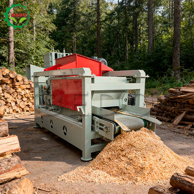 เครื่องขี้กบไม้กำลังวิ่ง 4kw ความจุ 400 กก. / ชม. โครงเหล็กอุปกรณ์แปรรูปไม้ที่ทนทาน